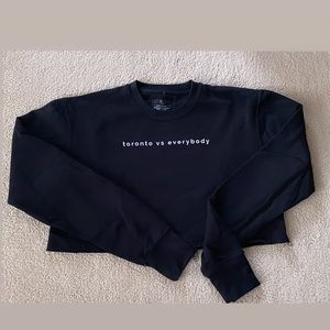 Toronto vs. Everybody crop sweatshirt